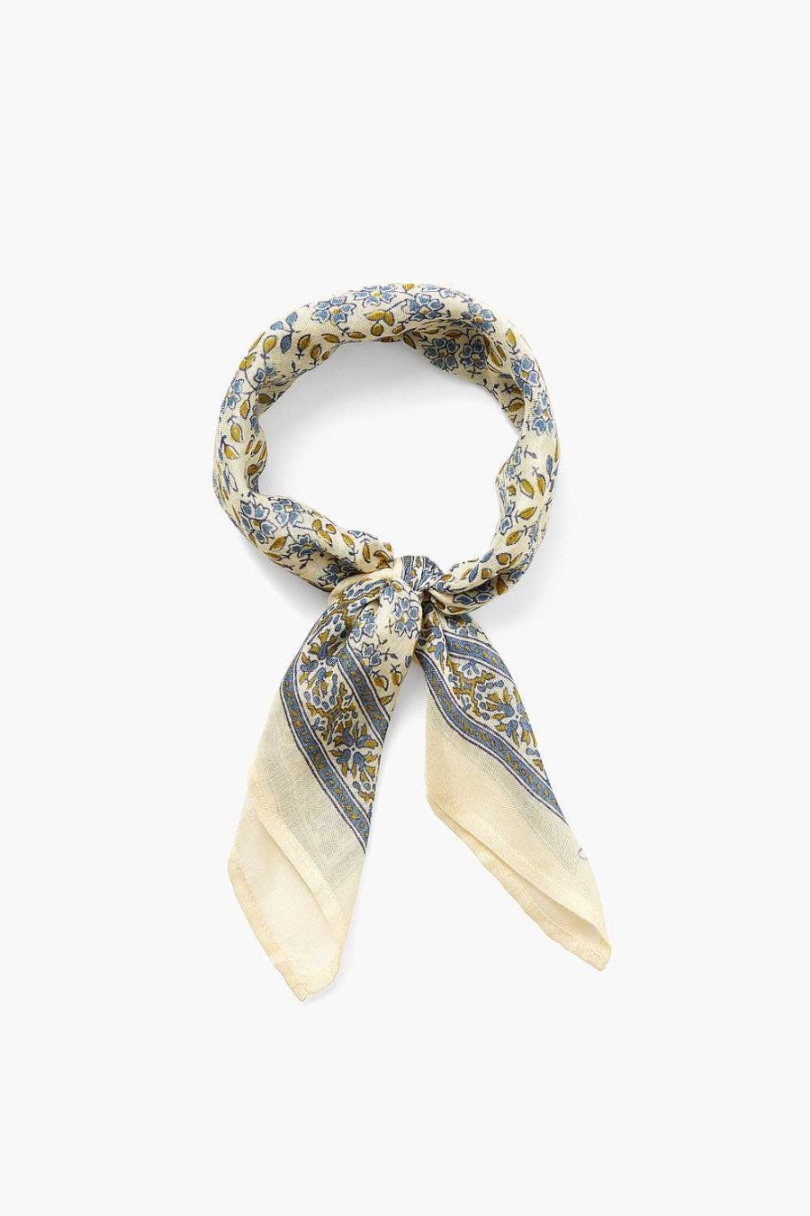 Accessory Chan Luu | Daisy Floral Print Bandana Seed Pearl