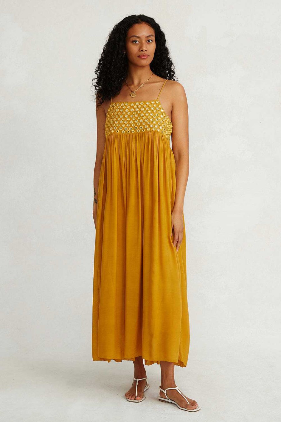 Ready To Wear Chan Luu | Sahara Dress Ochre