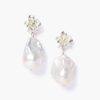 Jewelry Chan Luu | Silver Hibiscus Pearl Drop Earrings