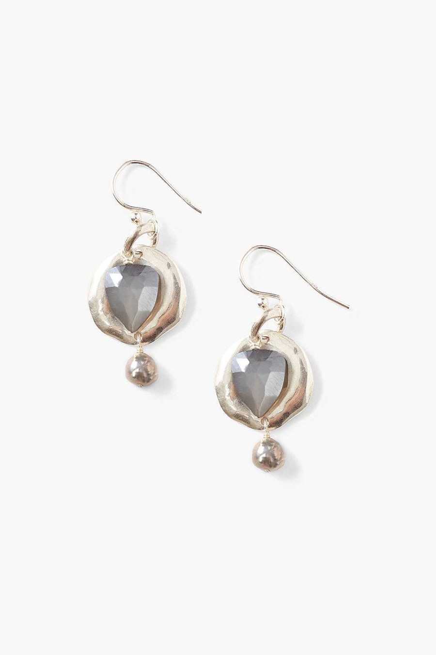 Jewelry Chan Luu | Moonstone & Pearl Ostra Earrings