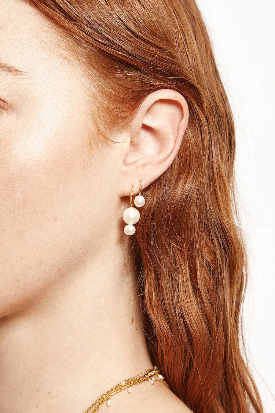 Jewelry Chan Luu | Phoebe Drop Earrings White Pearl