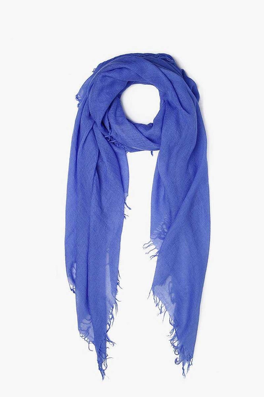 Accessory Chan Luu | Baja Blue Cashmere And Silk Scarf