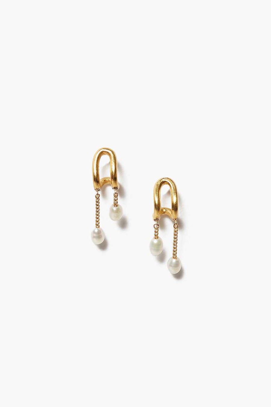 Jewelry Chan Luu | Arc Pearl Drop Earrings Mini