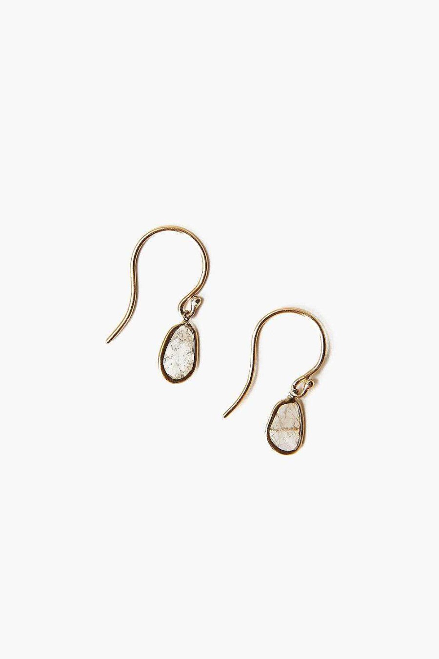 Jewelry Chan Luu | 14K Gold Sliced Diamond Earrings