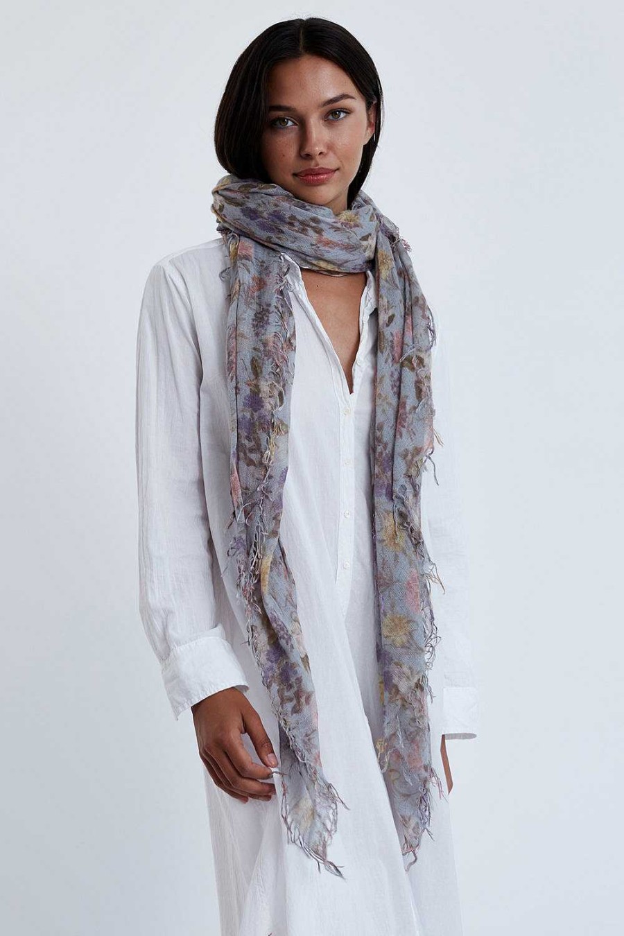 Accessory Chan Luu | Plein Air Floral Cashmere And Silk Scarf