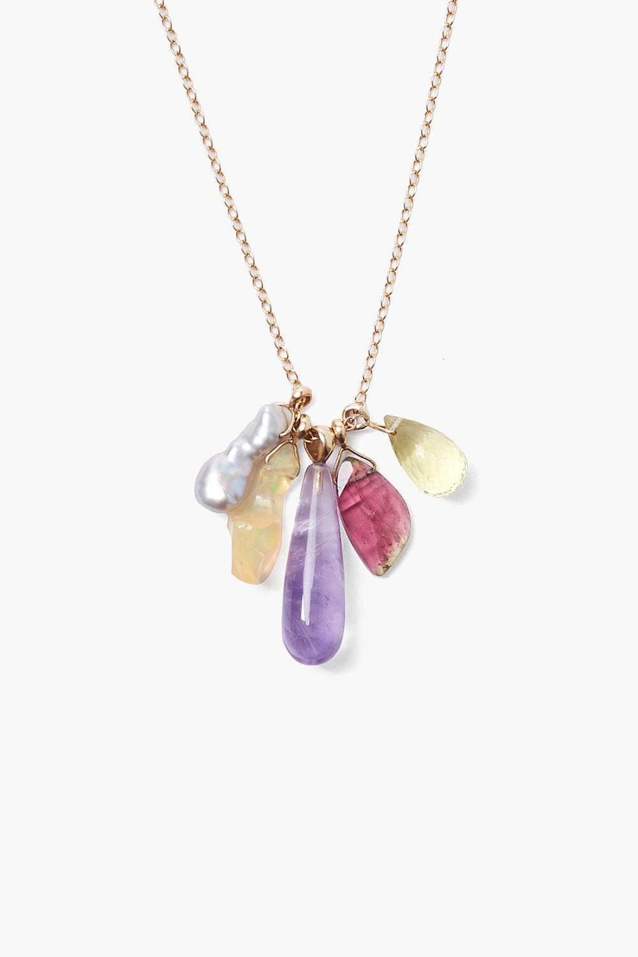 Jewelry Chan Luu | 14K Amethyst Mix Kaleidoscope Necklace