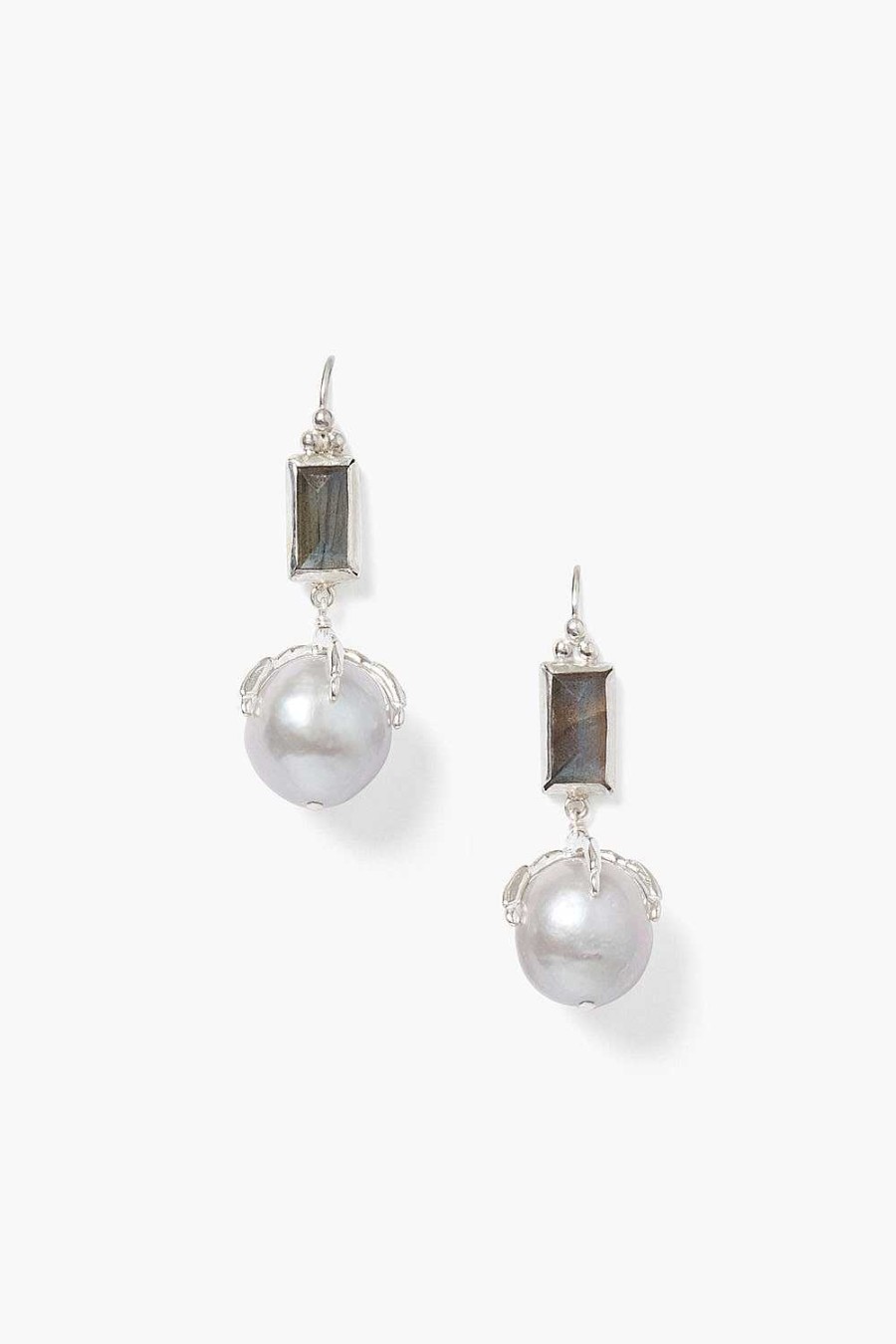 Jewelry Chan Luu | Lark Earrings Grey Pearl Mix