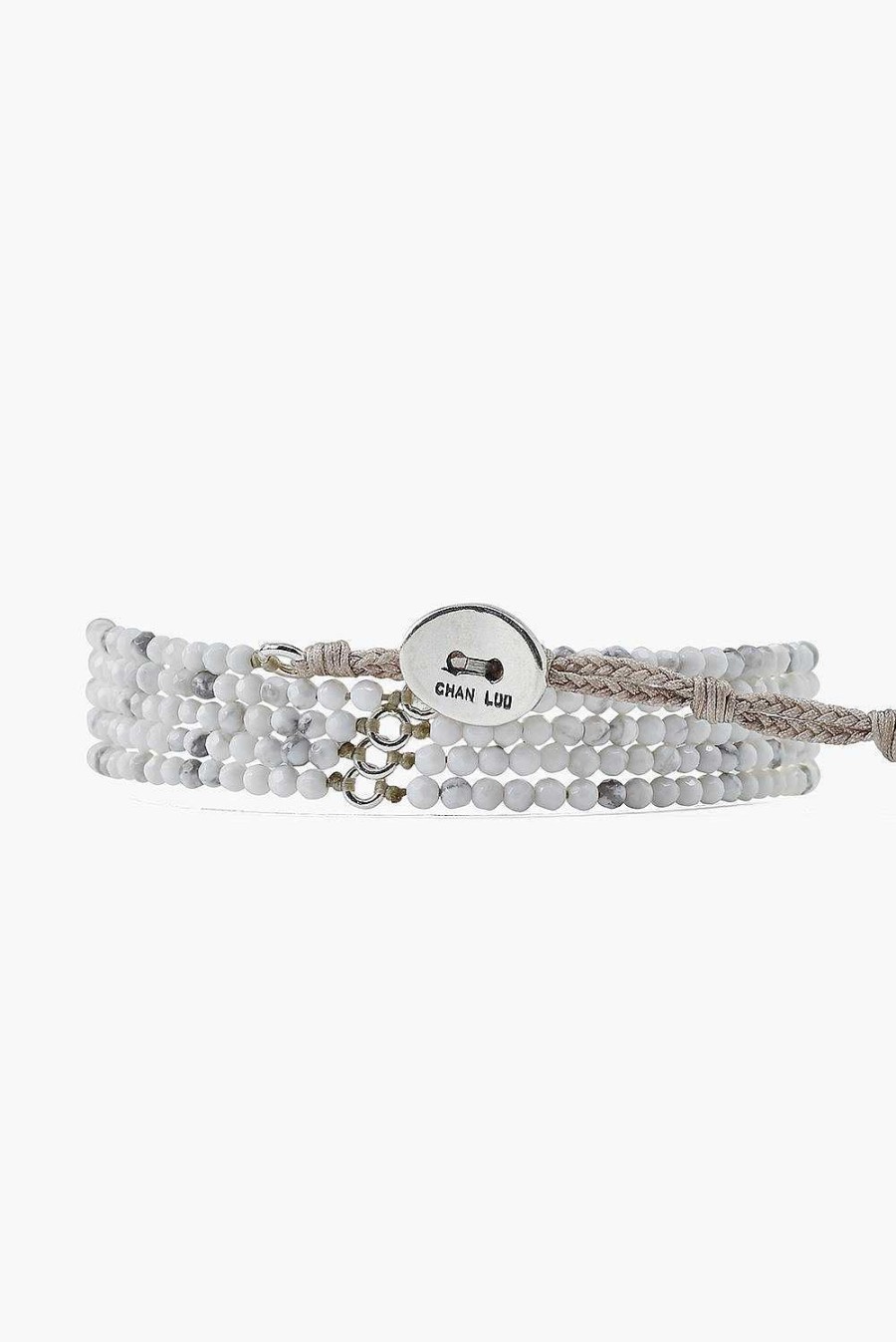 Jewelry Chan Luu | White Howlite Naked Five Wrap Bracelet