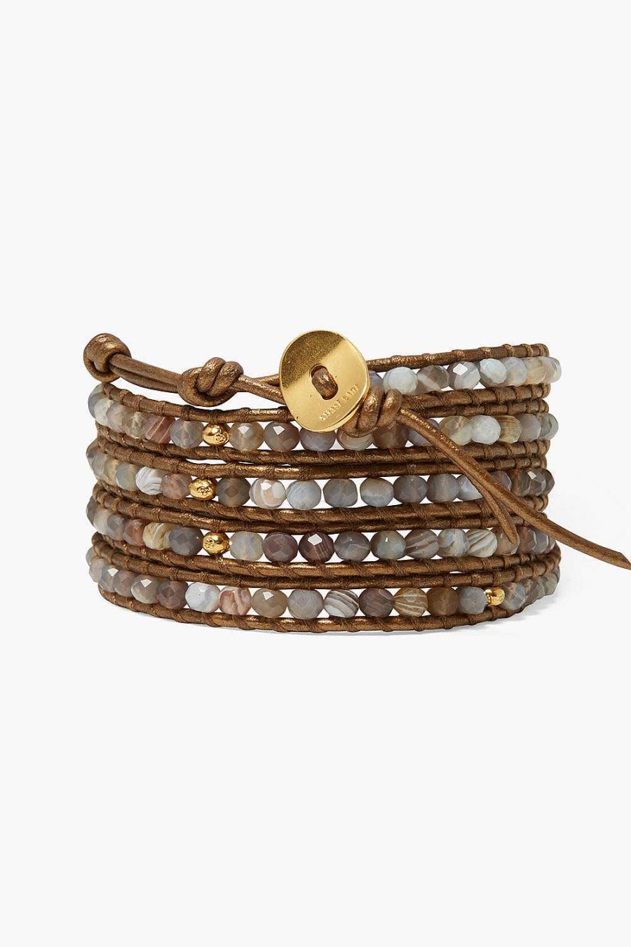 Jewelry Chan Luu | Denali Wrap Bracelet Botswana Agate