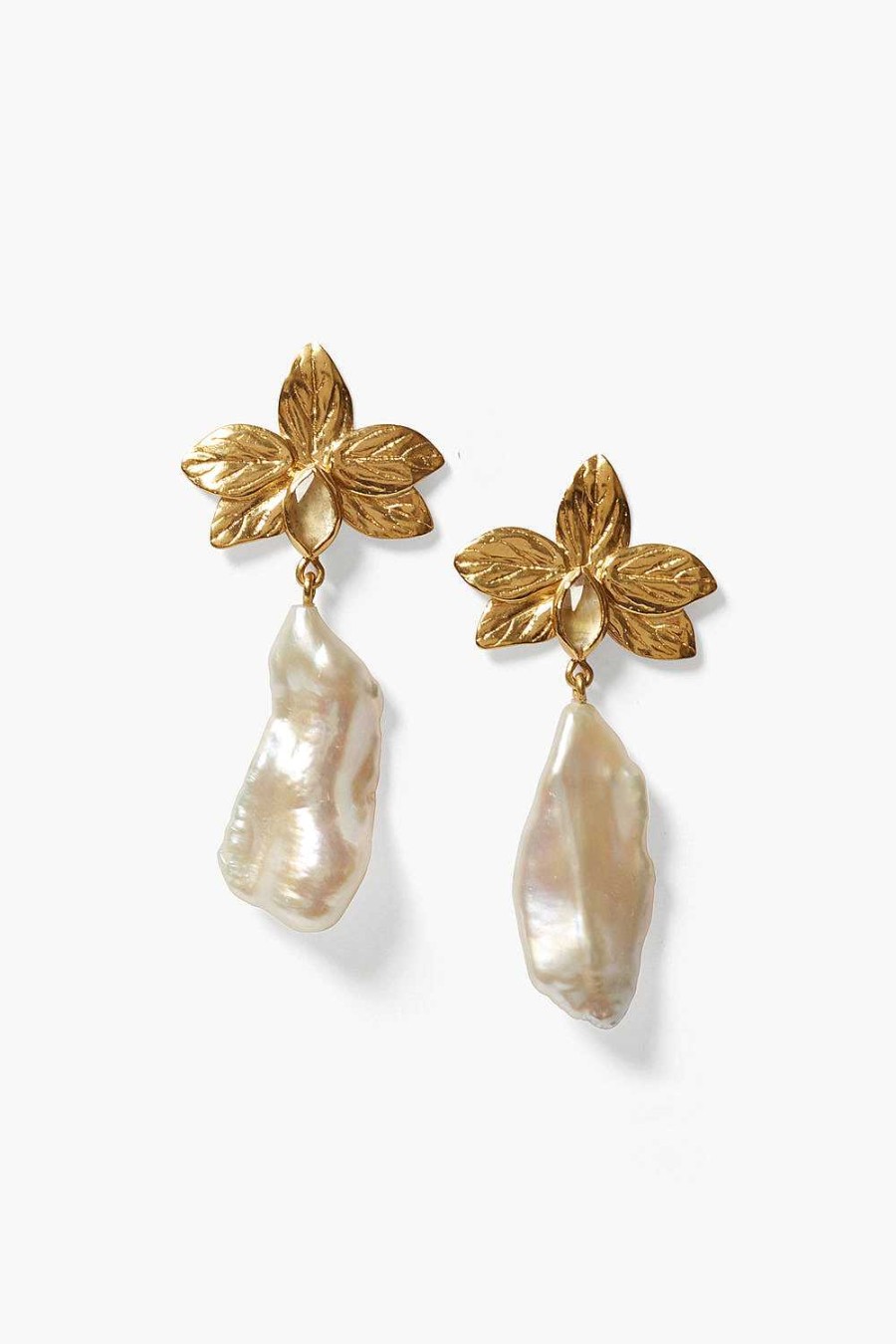 Jewelry Chan Luu | Sylve Drop Earrings White Pearl