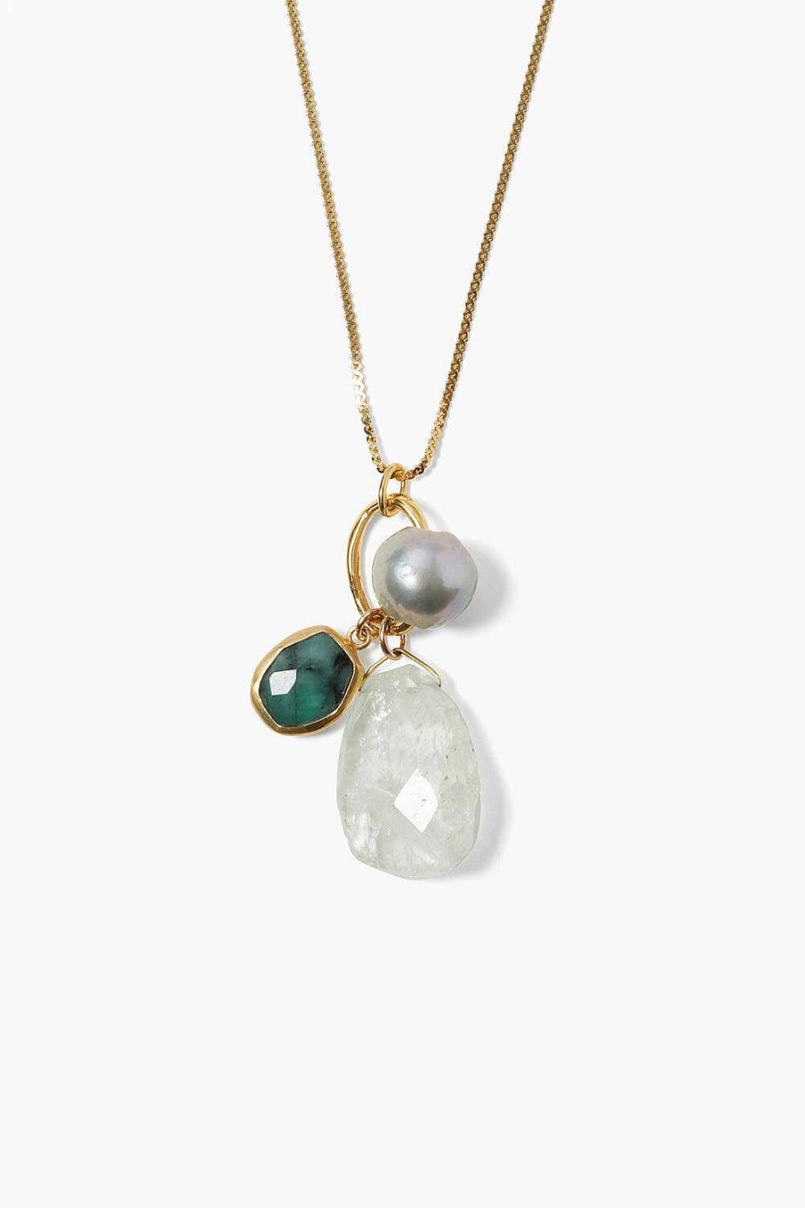 Jewelry Chan Luu | Provence Charm Necklace Seafoam Mix