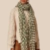 Accessory Chan Luu | Evergreen Windowpane Cashmere And Silk Scarf