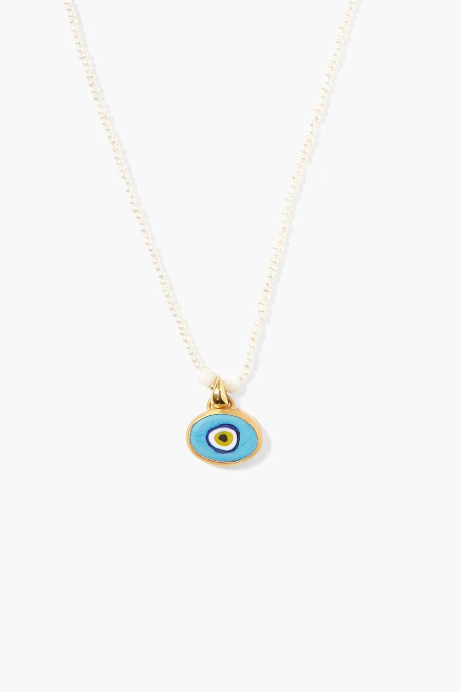 Jewelry Chan Luu | Mya Evil Eye Necklace Turquoise Mix