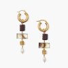 Jewelry Chan Luu | Jolie Hoop Earrings Smoky Quartz Mix