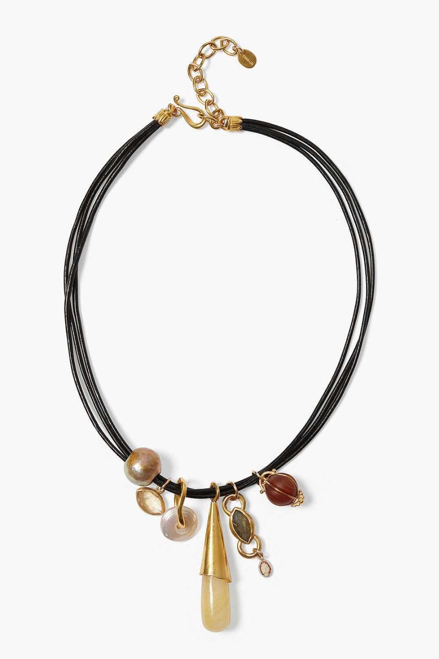 Jewelry Chan Luu | Madrid Charm Necklace Black Mix