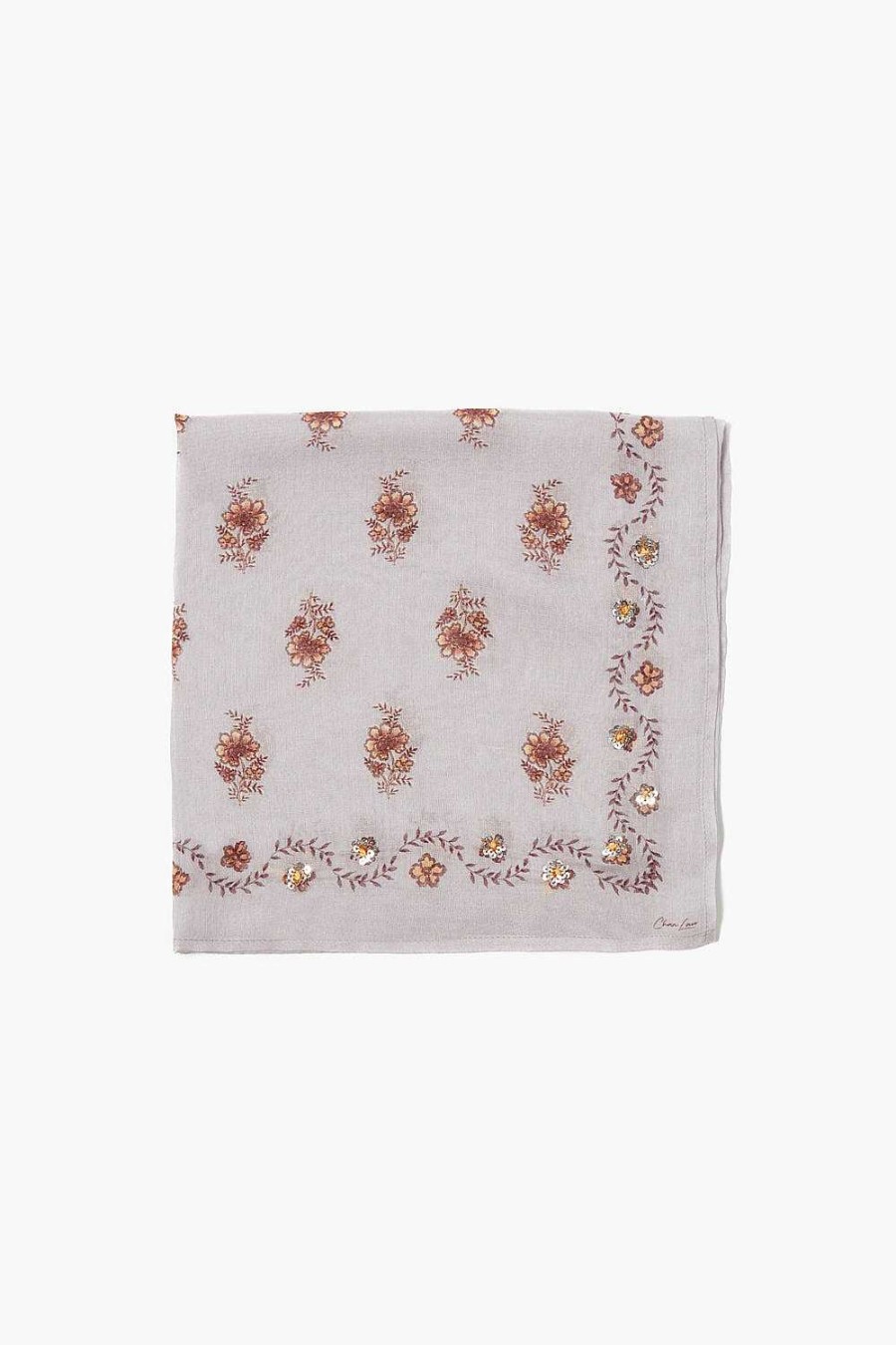 Accessory Chan Luu | Floral Print Bandana Orchid Hush