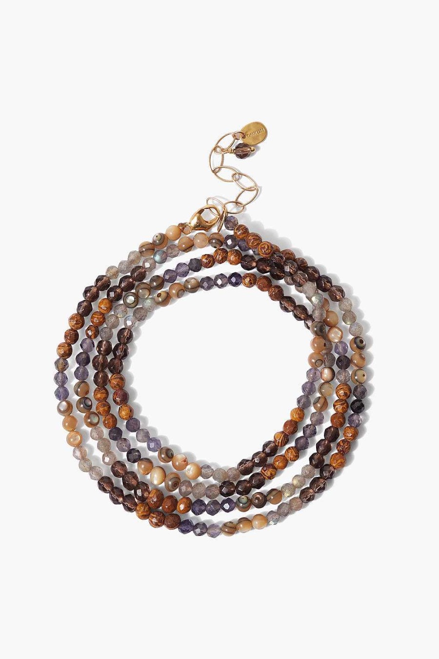 Jewelry Chan Luu | Abalone Mix Step Naked Wrap Bracelet