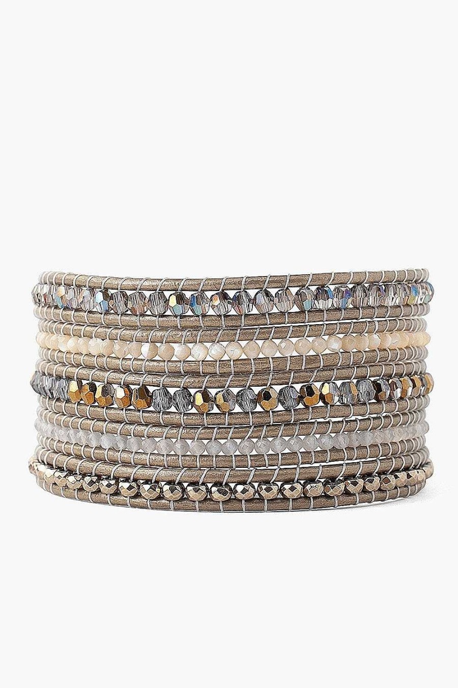 Jewelry Chan Luu | Crystal Dorado Mix Wrap Bracelet