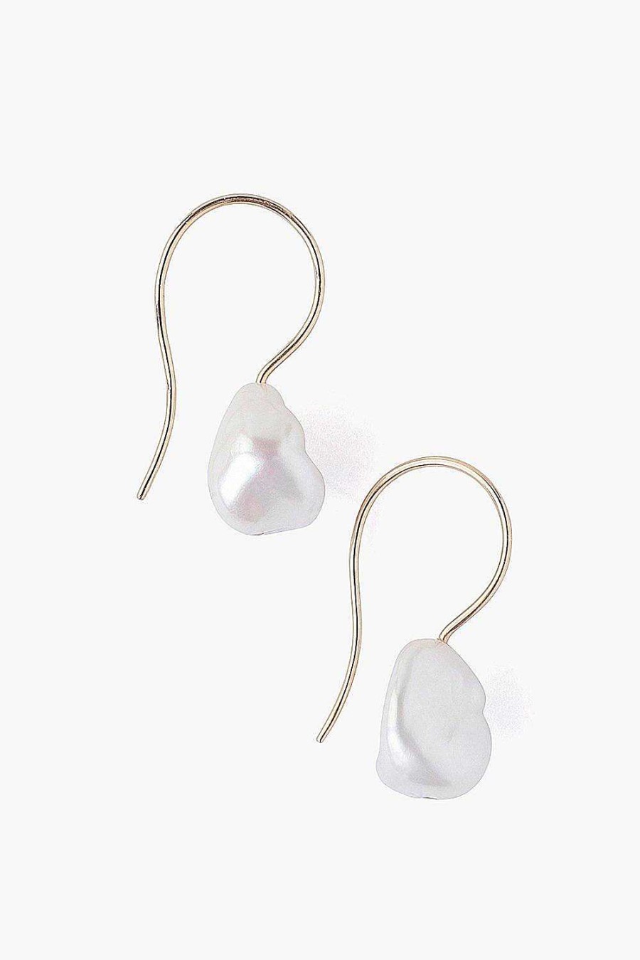 Jewelry Chan Luu | 14K White Keshi Pearl Earrings