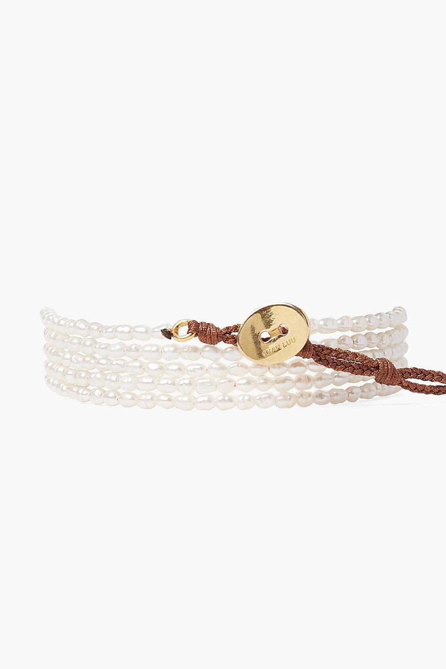 Jewelry Chan Luu | White Rice Pearl Naked Wrap Bracelet