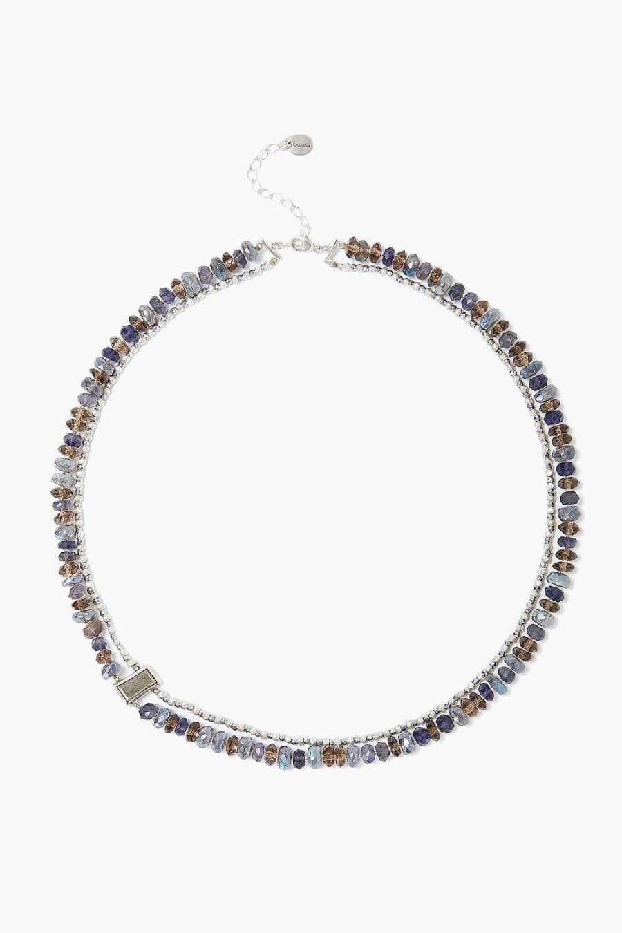 Jewelry Chan Luu | Iolite Mix And Silver Bead Pre-Layered Necklace