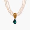 Jewelry Chan Luu | Emerald And Pearl Masquerade Choker