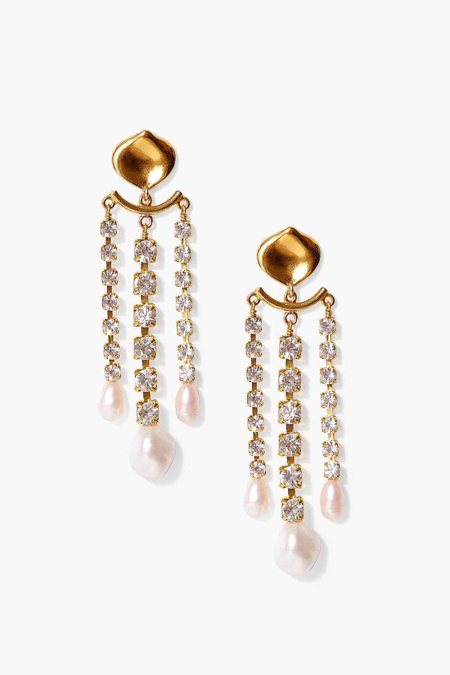 Jewelry Chan Luu | Crystal And Gold Trinidad Earrings