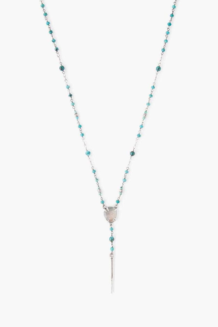 Jewelry Chan Luu | Compressed Turquoise Mix Y-Necklace