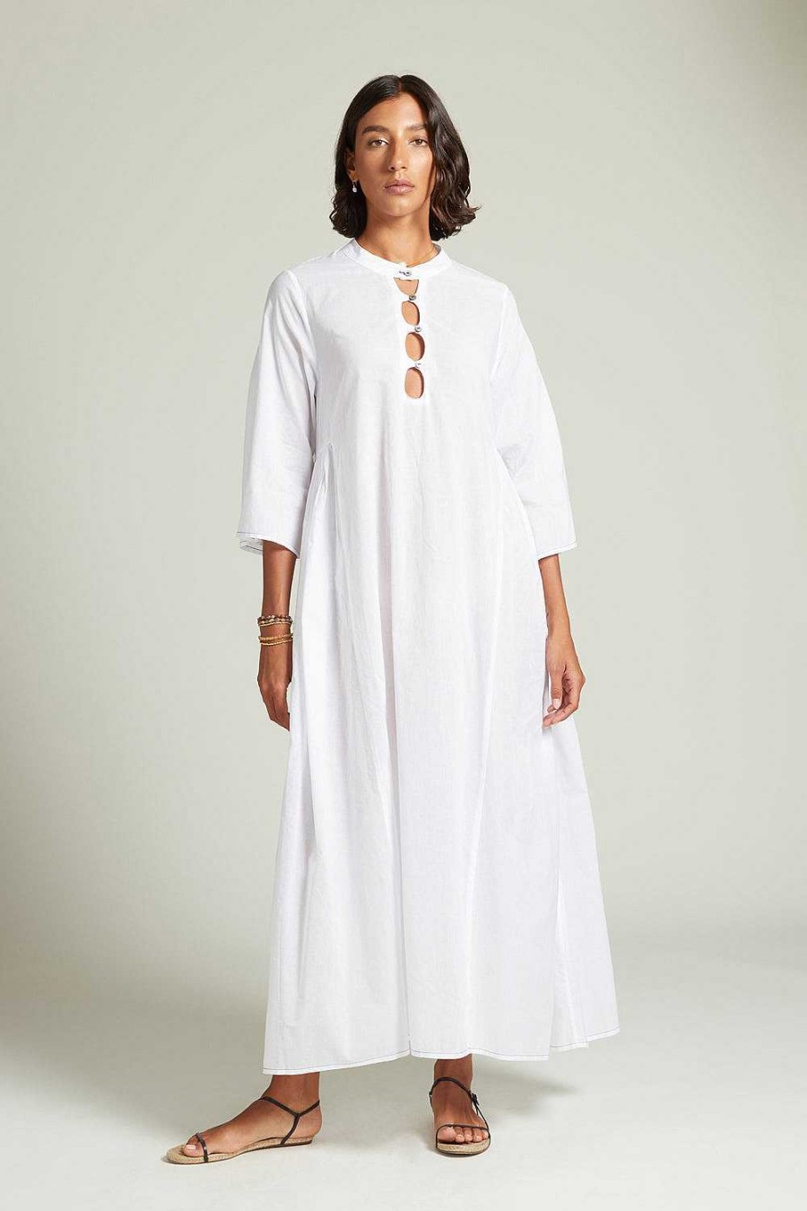 Ready To Wear Chan Luu | Anokhi Keyhole Dress White