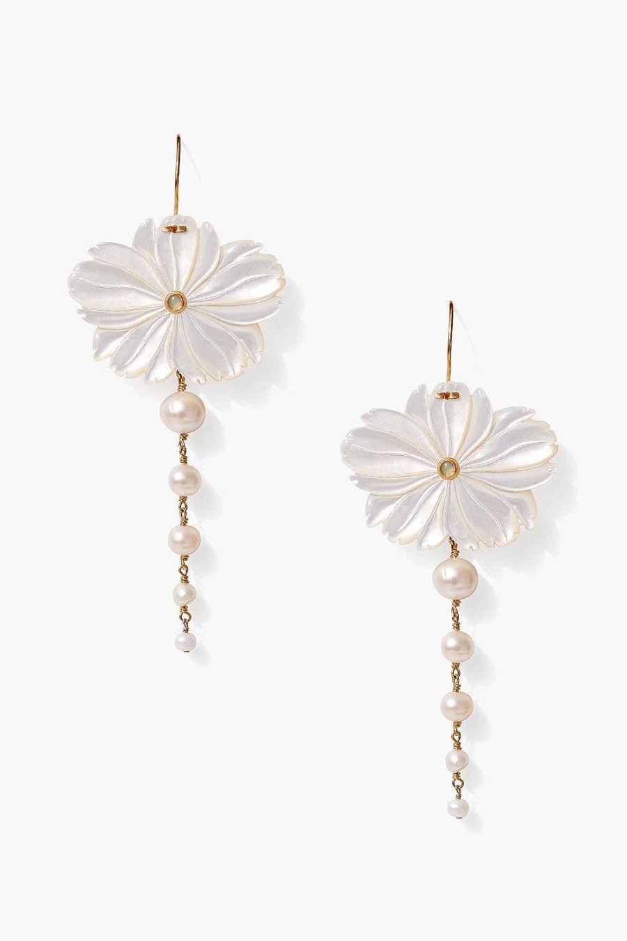 Jewelry Chan Luu | Magnolia Drop Earrings White