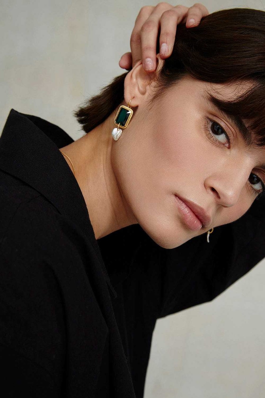 Jewelry Chan Luu | Geneva Drop Earrings Emerald