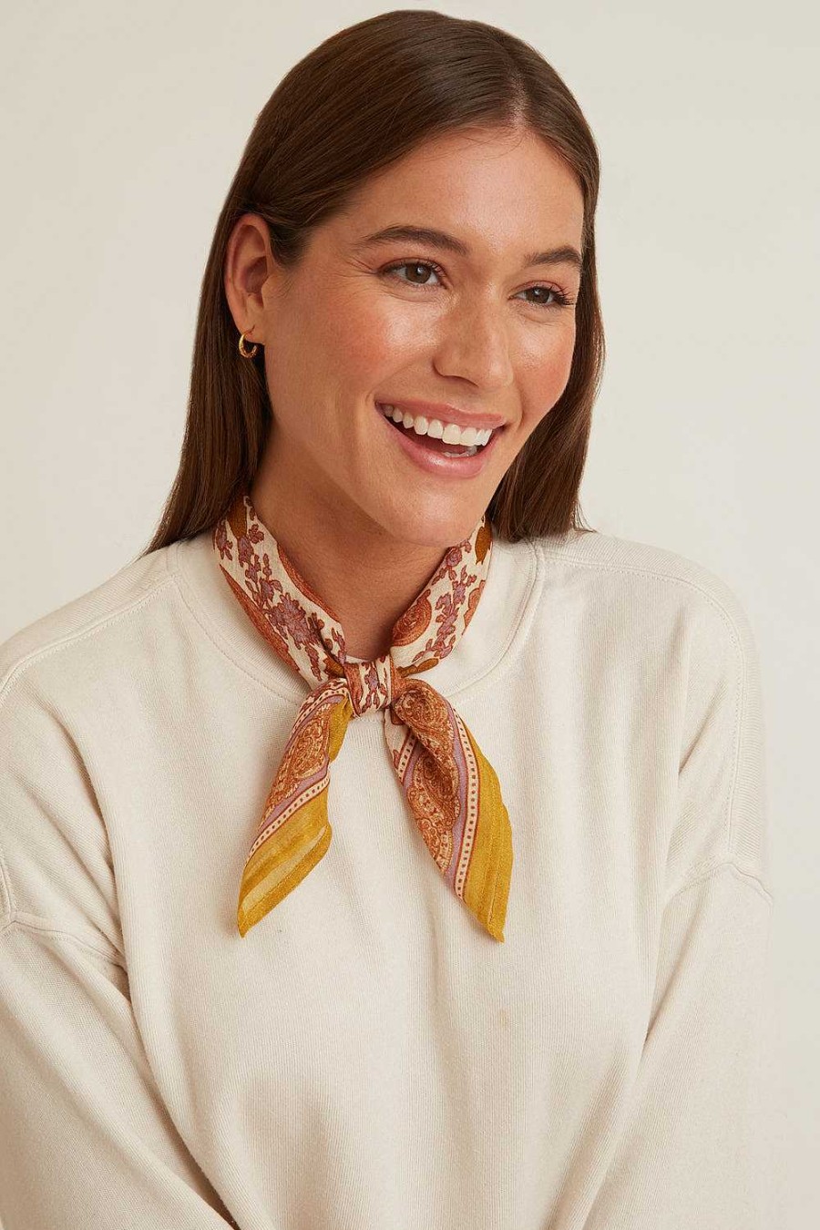 Accessory Chan Luu | Mineral Yellow Boteh Bandana