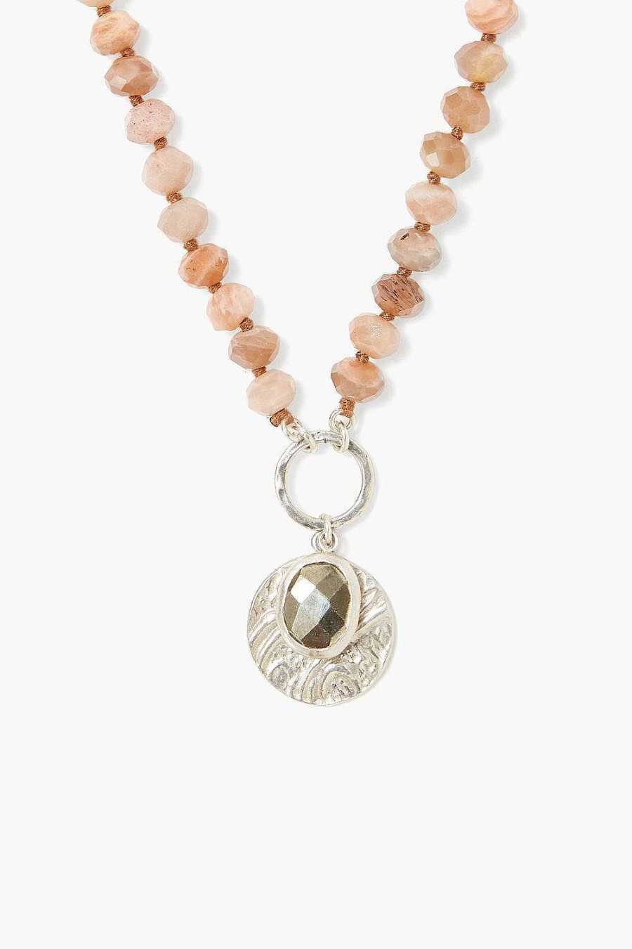 Jewelry Chan Luu | Sunstone And Silver Coin Necklace