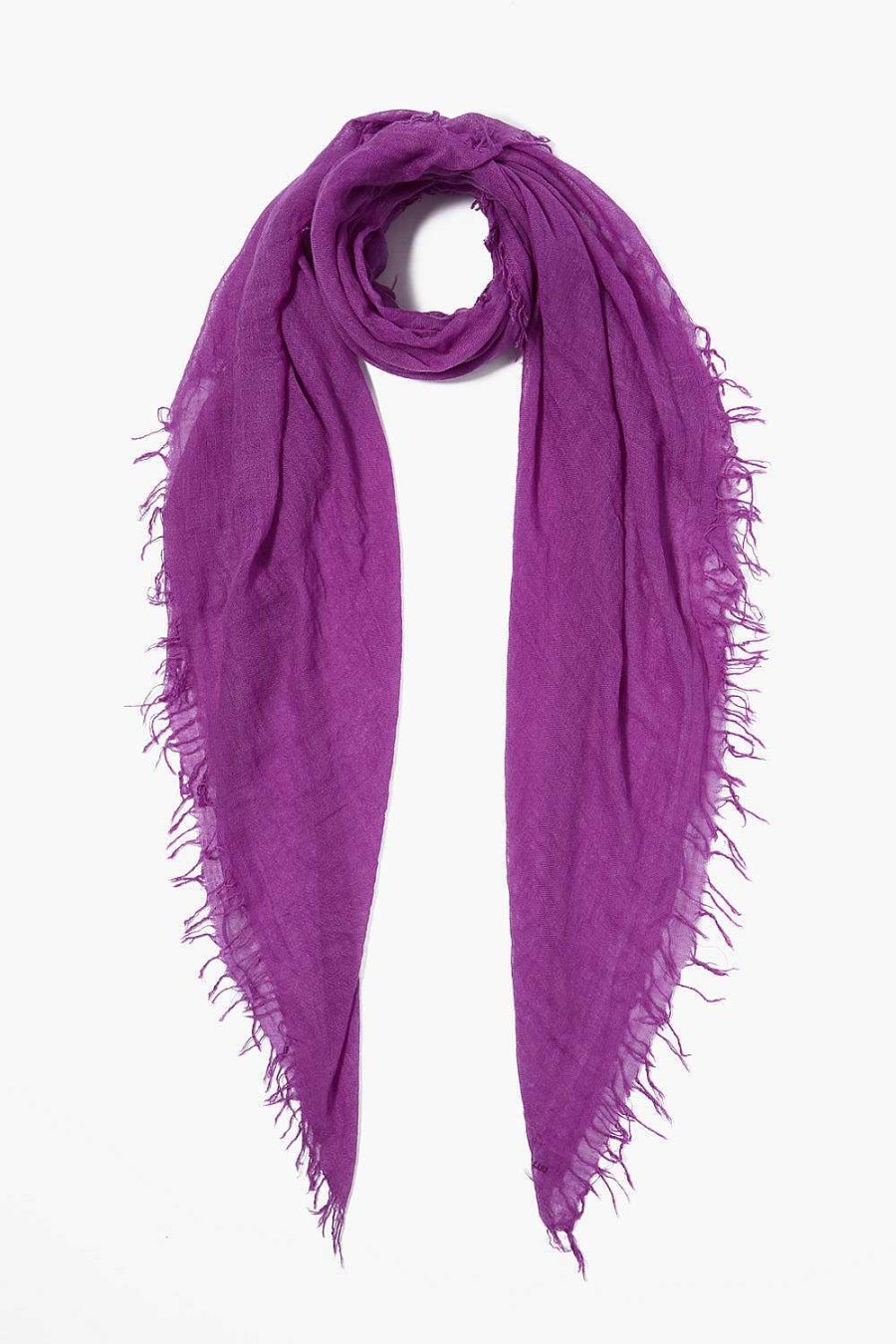 Accessory Chan Luu | Hyacinth Violet Cashmere And Silk Scarf