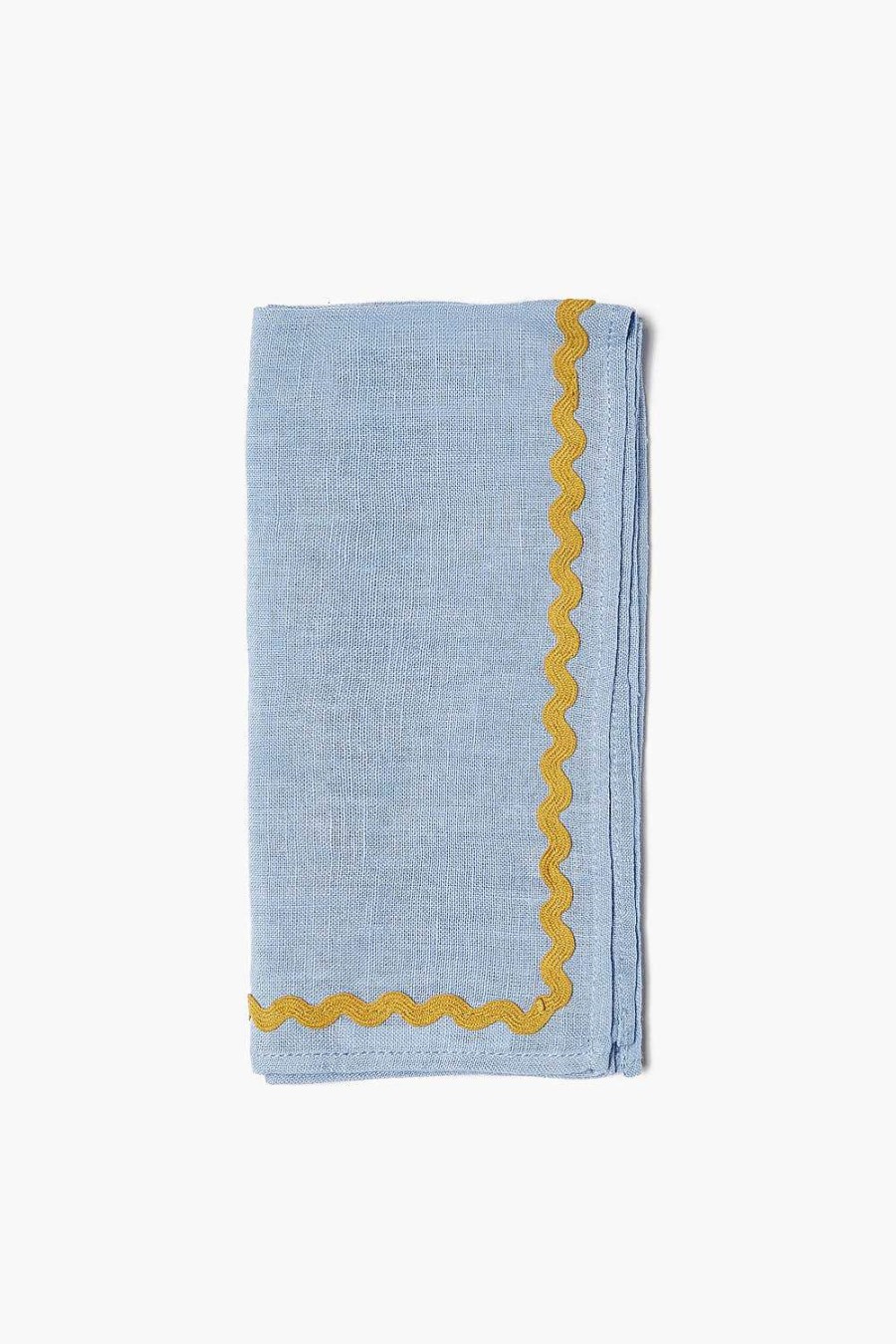 Home Chan Luu | Blue Heron Wavy Napkin Set