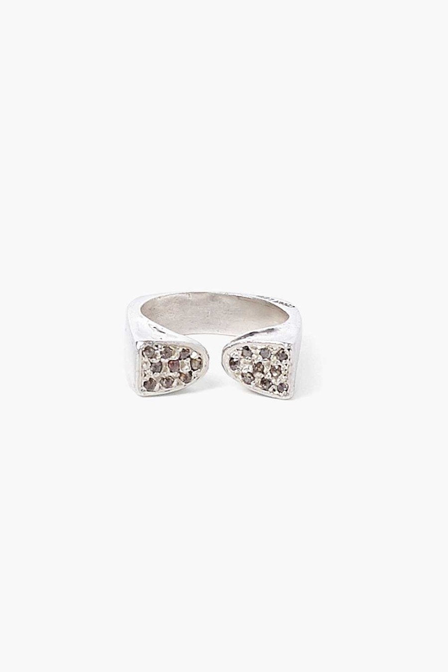 Jewelry Chan Luu | Silver And Diamond Duo Ring