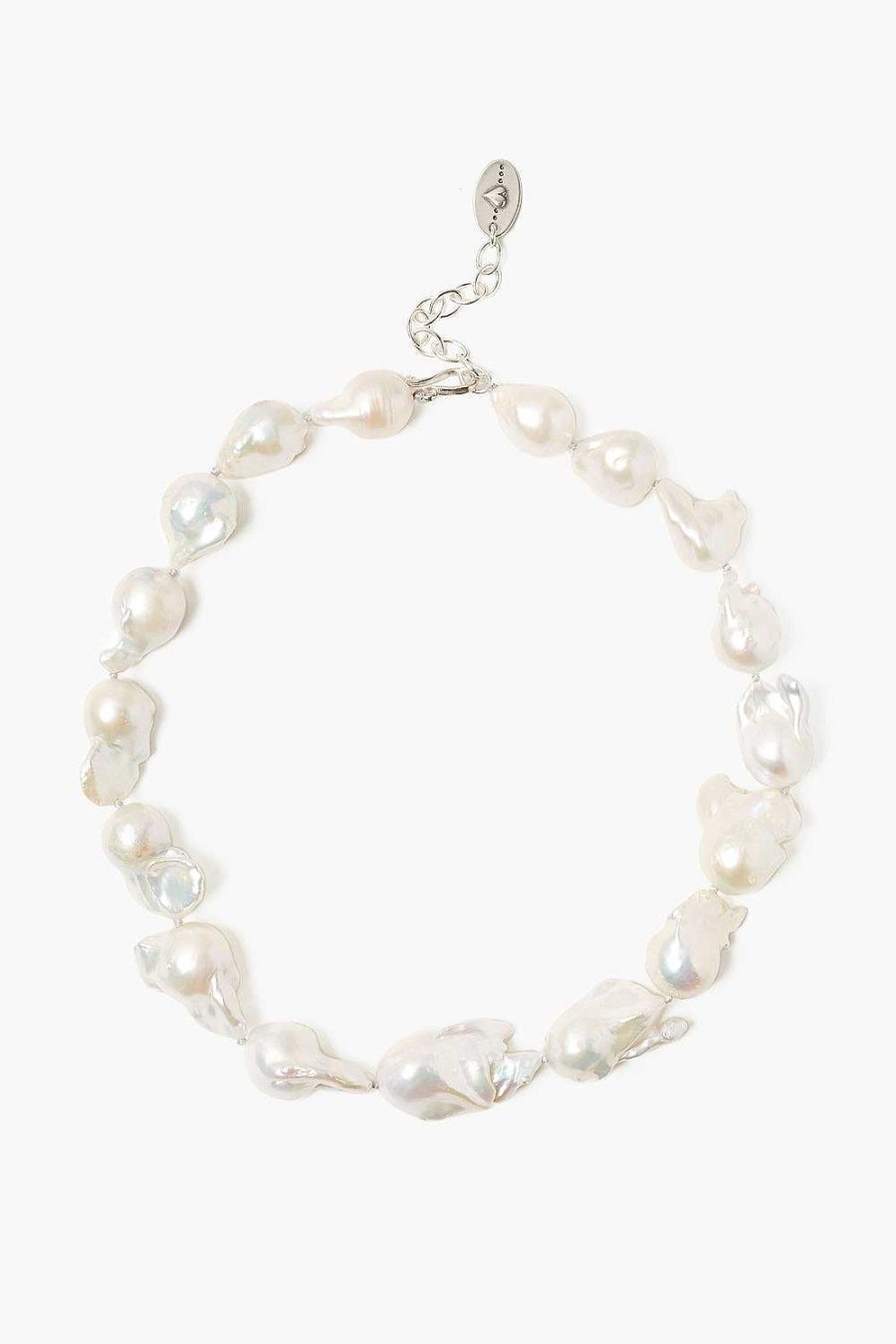 Jewelry Chan Luu | White Baroque Pearl Collar Necklace