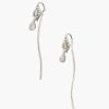 Jewelry Chan Luu | Silver Serpent And Diamond Thread-Thru Earrings