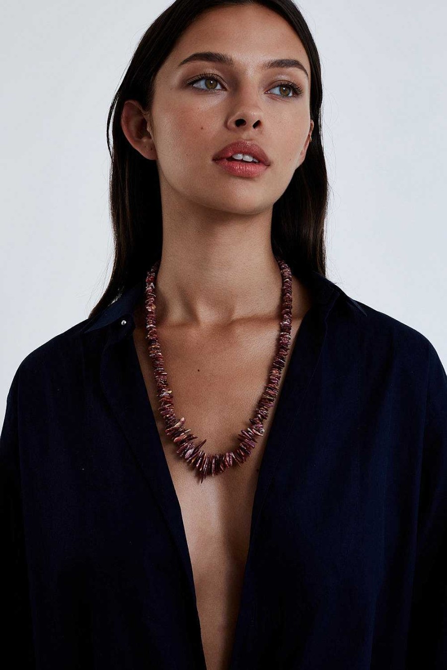 Jewelry Chan Luu | Seychelles Necklace Purple Lion'S Paw