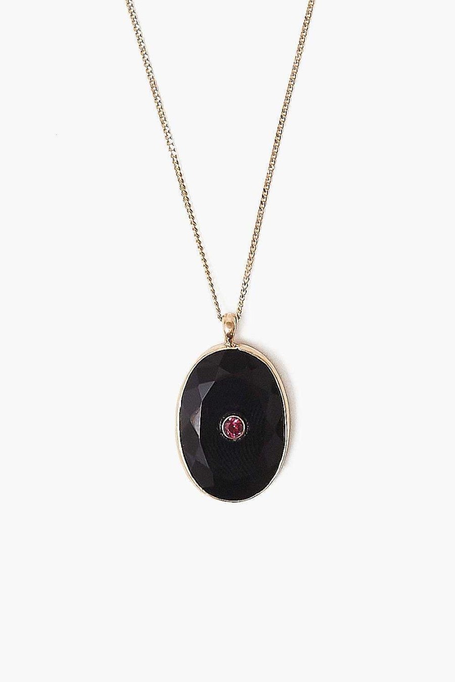 Jewelry Chan Luu | 14K Onyx Seed Necklace