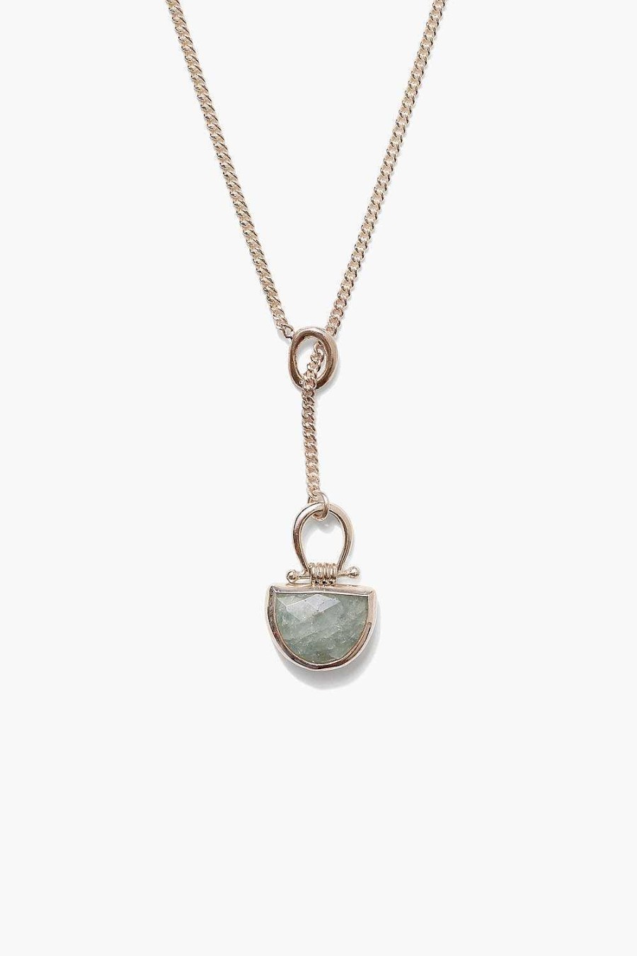 Jewelry Chan Luu | Luna Drop Necklace Aquamarine