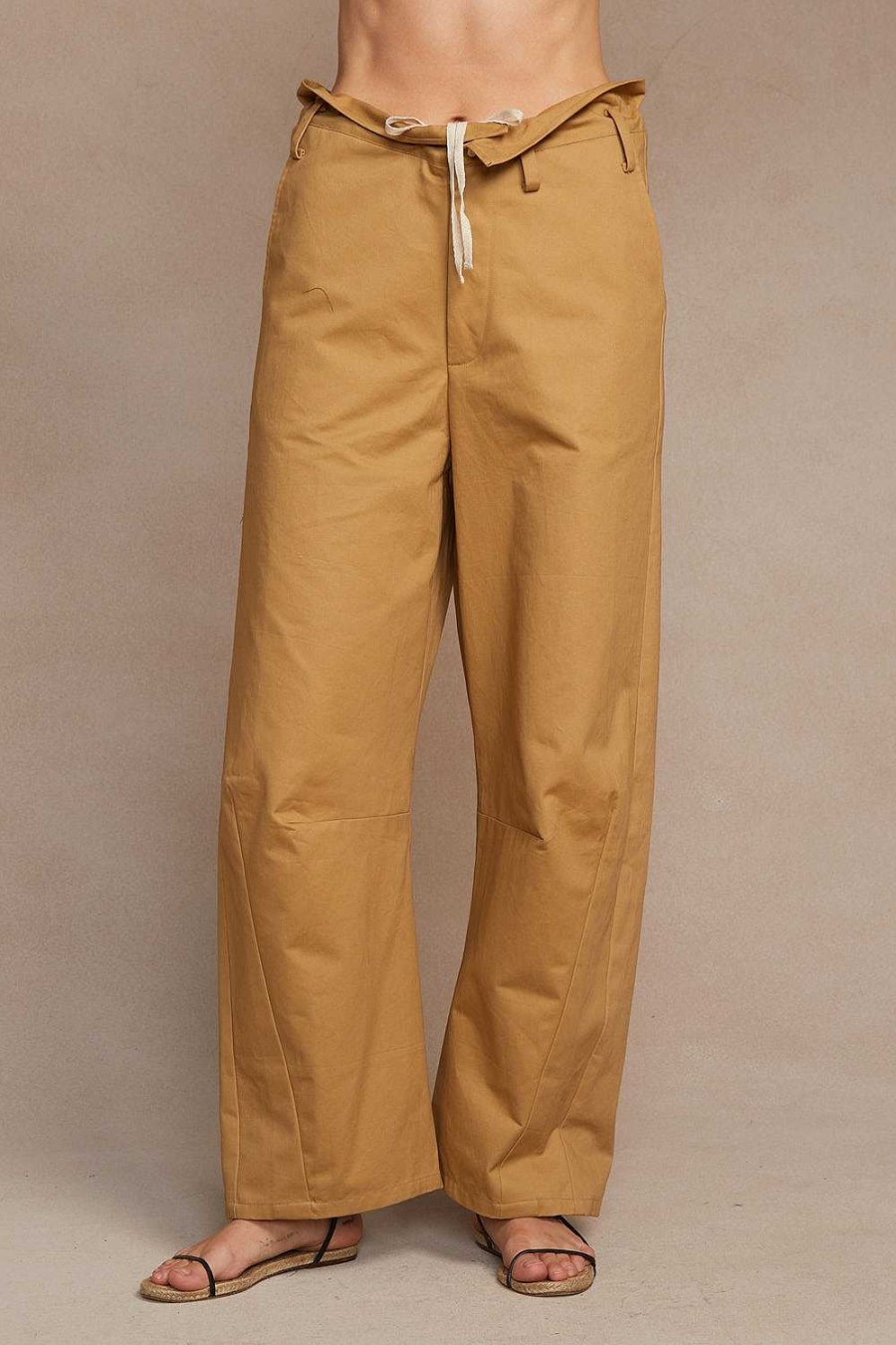 Ready To Wear Chan Luu | Paper Bag Barrel Pant Khaki