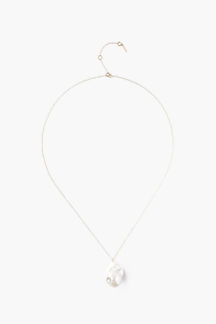 Jewelry Chan Luu | 14K Diamond Le Baroque White Necklace