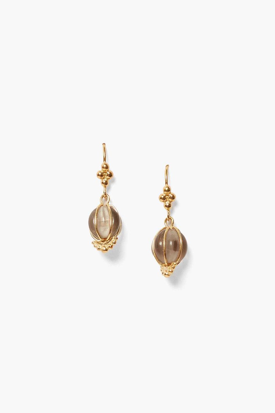 Jewelry Chan Luu | Balloon Earrings Smoky Quartz