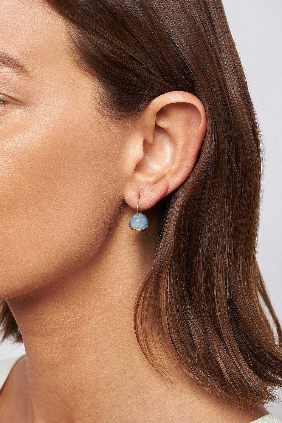 Jewelry Chan Luu | Gold Dipped Aquamarine Earrings