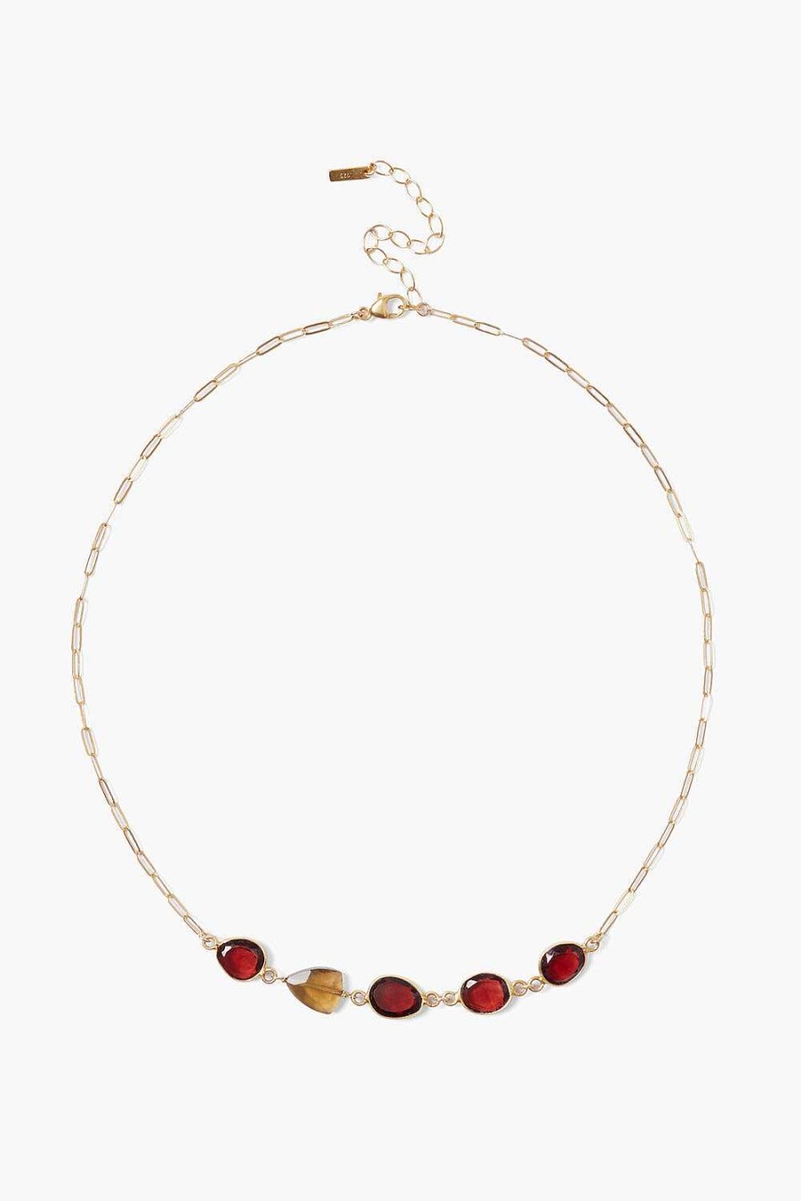 Jewelry Chan Luu | Valencia Necklace Garnet Mix