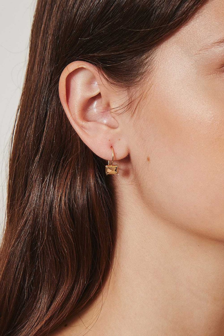 Jewelry Chan Luu | 14K Citrine Tab Earrings