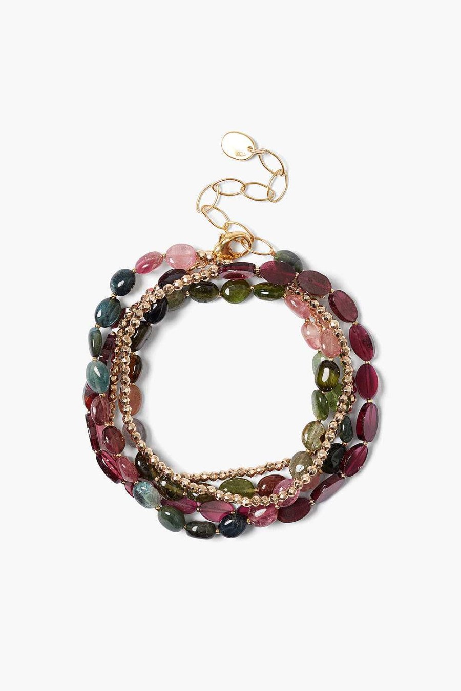 Jewelry Chan Luu | Kenai Naked Wrap Bracelet Tourmaline Mix