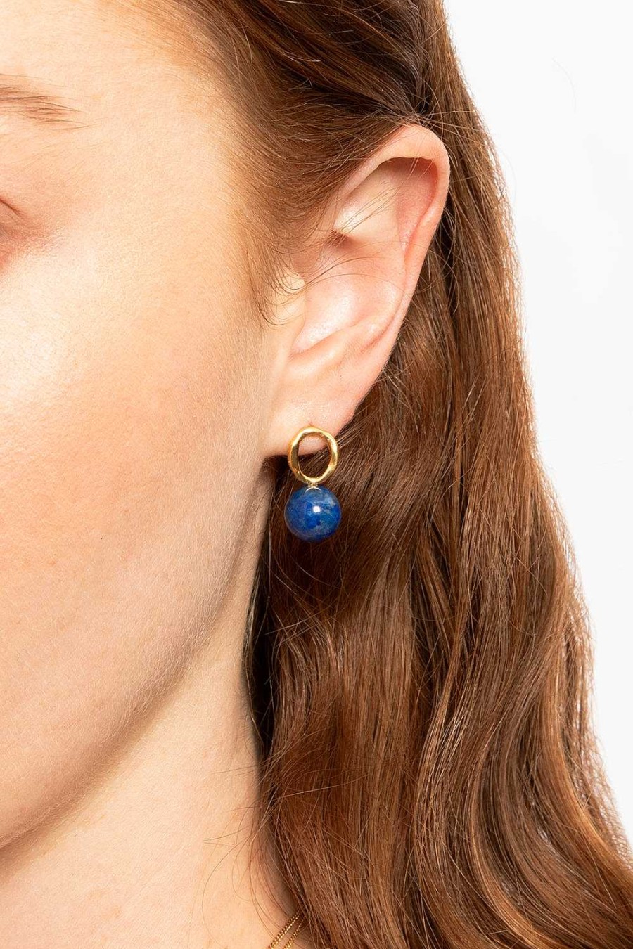 Jewelry Chan Luu | Globe Stud Earrings Lapis