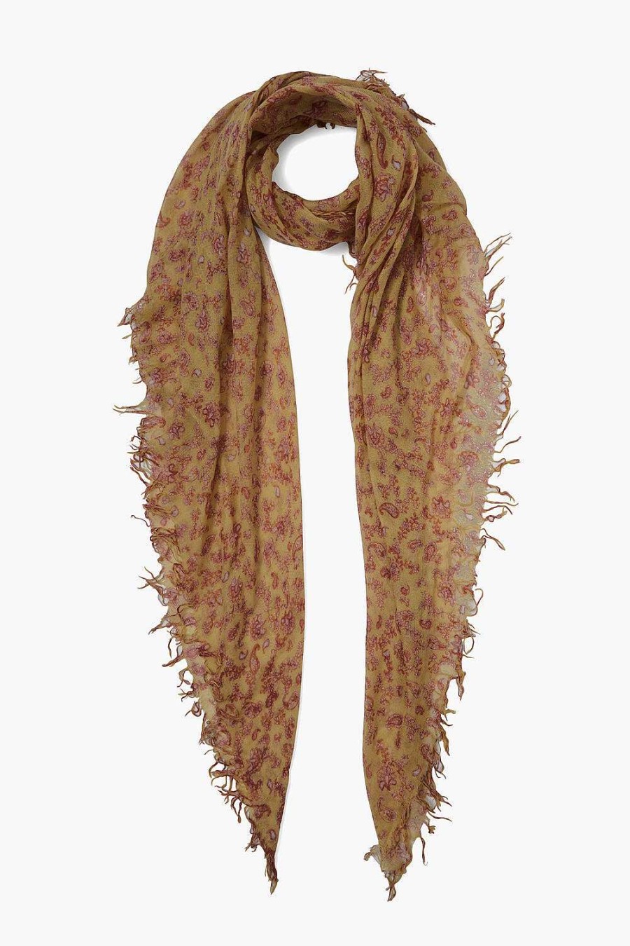 Accessory Chan Luu | Chai Tea Paisley Cashmere And Silk Scarf